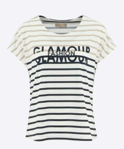 Signe Nature T-Shirt Dames ecru/beige/marine