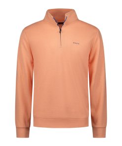 NZA Sweat Half Zip Spring Orange Melange
