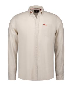 NZA Overhemd Lange Mouw Soft Ecru Melange