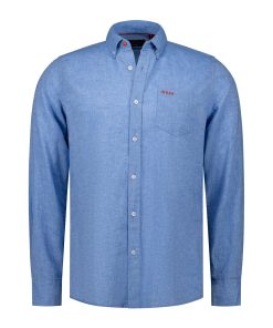 NZA Shirt Lange Mouw Sailing Blue Melange
