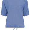 Bloomings Crew Neck Pullover Lurex Denim Blue