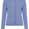 Bloomings Crew Neck Cardigan Denim BLue