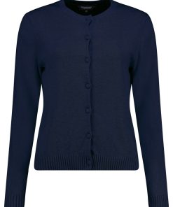 Bloomings Crew Neck Cardigan Navy