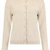 Bloomings Crew Neck Cardigan Sandshell Melange