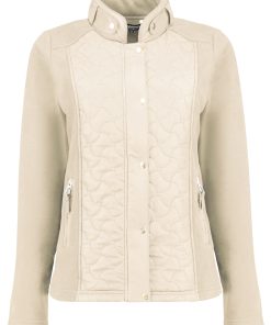 Bloomings Mock neck Fleece Jacket Sandshell