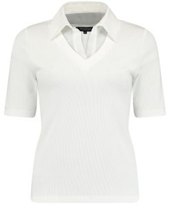 Bloomings Polo Shirt rib Ecru