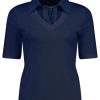 Bloomings Polo Shirt rib Navy
