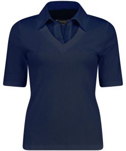 Bloomings Polo Shirt rib Navy