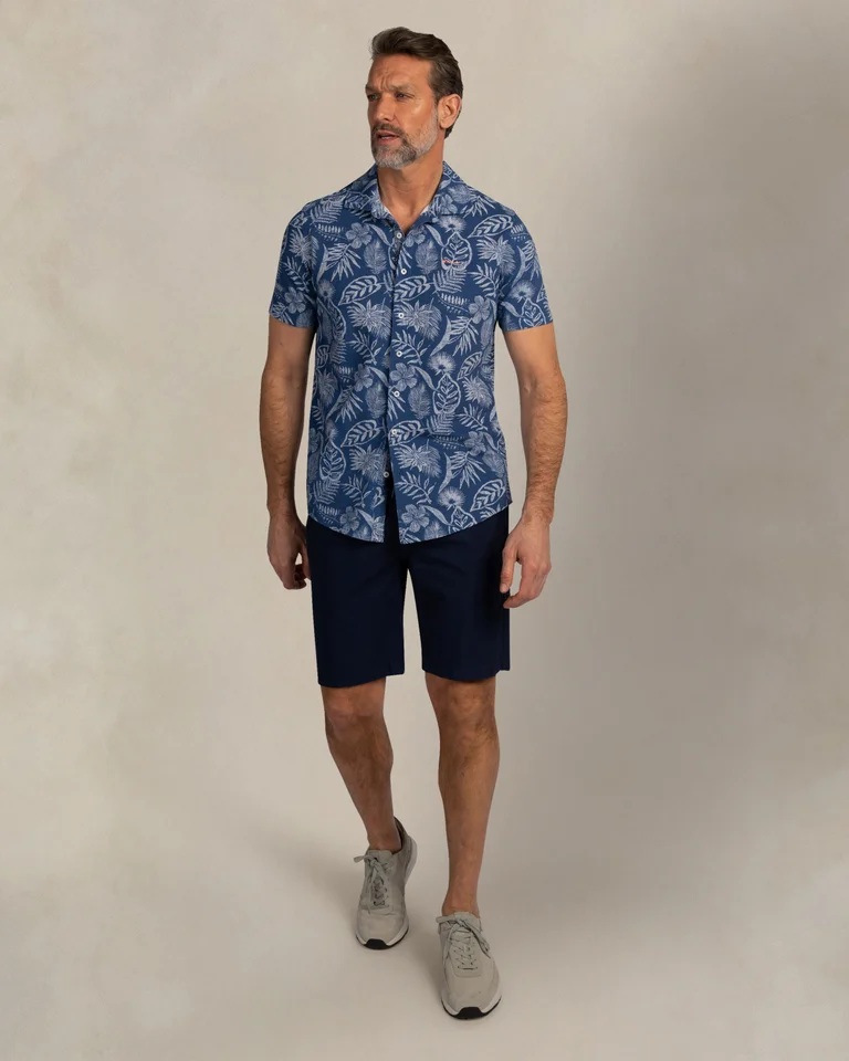 NZA Overhemd Korte Mouw Navy Sky - Afbeelding 4