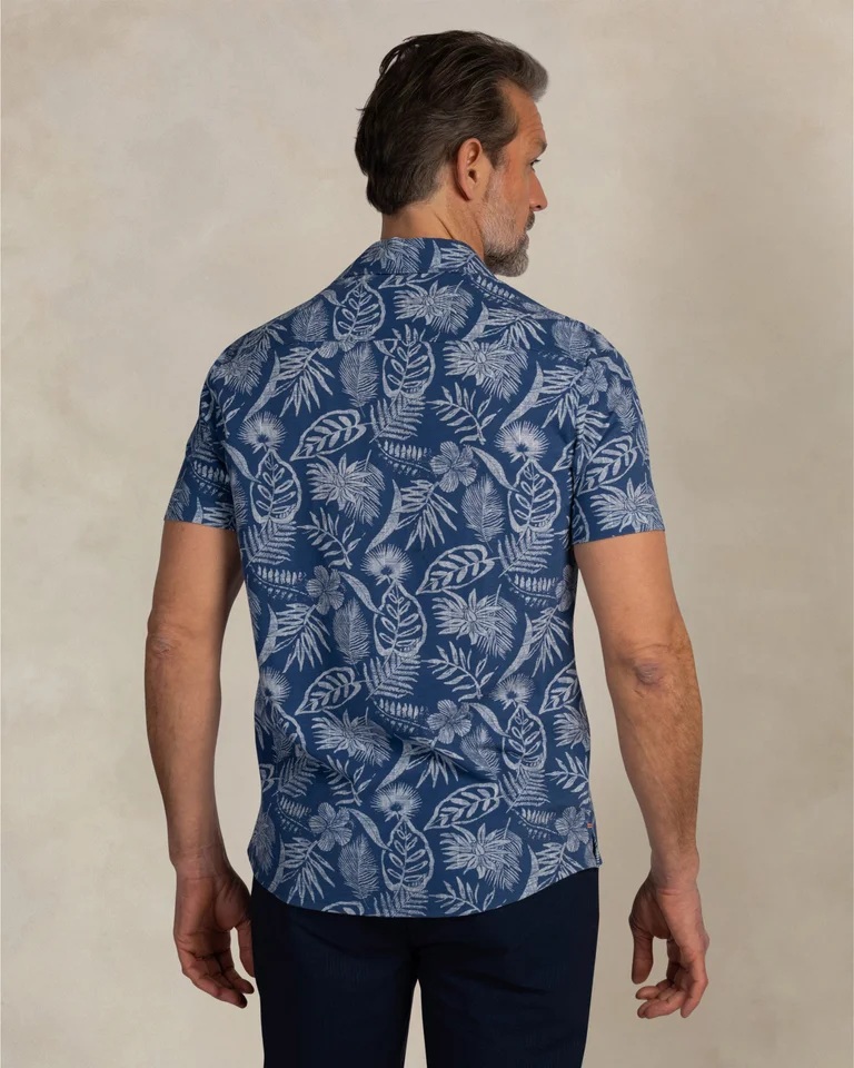 NZA Overhemd Korte Mouw Navy Sky - Afbeelding 3