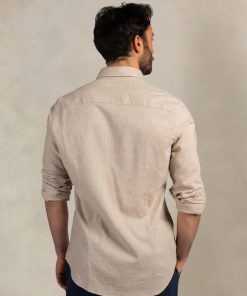 NZA Overhemd Lange Mouw Soft Ecru Melange