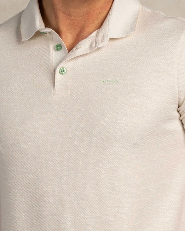 NZA Poloshirt Soft Ecru - Afbeelding 5