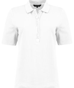Bloomings Polo shirt s/s pailletten White