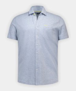 Alternative view of NZA Overhemd Korte Mouw Tropical Blue